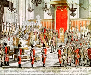 Le couronnement de Léopold II (1747-92) à Bratislava en 1790